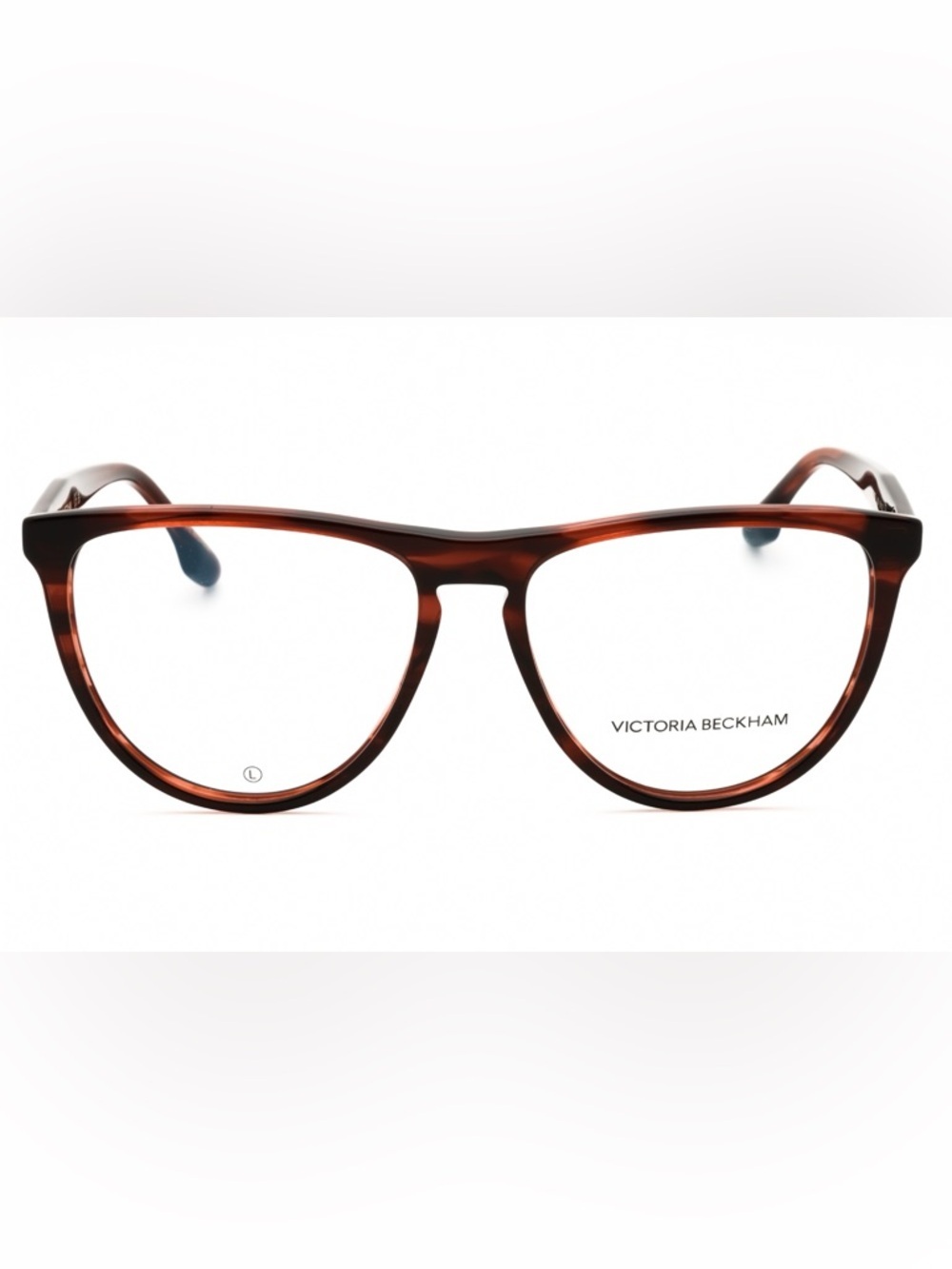 New Victoria Beckham Eyewear VB2672 Striped Red Brown RX Glasses